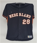 Bert Blyleven 2009 Team Nederland World Baseball Classic Game Used Jersey w/Blyleven Signed Letter of Provenance