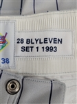 Bert Blyleven 1993 Road Uniform Set 1 Minnesota Twins Team Issued Jersey and Pants Last Uniform Issued to Him w/Blyleven Signed Letter of Provenance