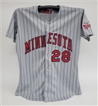 Bert Blyleven 1993 Road Uniform Set 1 Minnesota Twins Team Issued Jersey and Pants Last Uniform Issued to Him w/Blyleven Signed Letter of Provenance