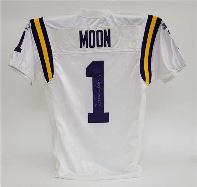 Warren Moon 1995 Minnesota Vikings Game Used & Autographed Jersey w/ JSA & Newport Sports LOA