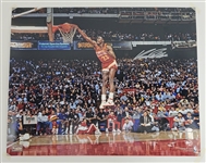 Lot of 2 Dominique Wilkins & Adrian Dantley Autographed 16x20 & 8x10 Photos