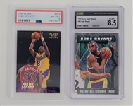 Lot of 2 Kobe Bryant Graded Rookie Cards
