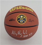 Alex English Autographed & HOF Inscribed Denver Nuggets Basketball