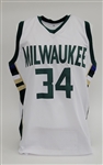 Giannis Antetokounmpo Autographed Custom Jersey JSA