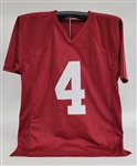 Jerry Jeudy Autographed Custom College Jersey JSA