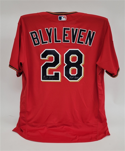 Bert Blyleven 2019 Minnesota Twins Spring Training Red Coaches Used Jersey Signed w/Blyleven Signed Letter of Provenance