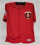 Bert Blyleven 2019 Minnesota Twins Spring Training Red Coaches Used Jersey Signed w/Blyleven Signed Letter of Provenance