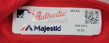 Bert Blyleven 2019 Minnesota Twins Spring Training Red Coaches Used Jersey Signed w/Blyleven Signed Letter of Provenance