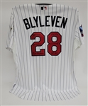 Bert Blyleven 2010 Minnesota Twins Inaugural Season Legends Game Used Uniform Signed and Inscribed Photo Matched w/Blyleven Signed Letter of Provenance