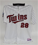 Bert Blyleven 2010 Minnesota Twins Inaugural Season Legends Game Used Uniform Signed and Inscribed Photo Matched w/Blyleven Signed Letter of Provenance