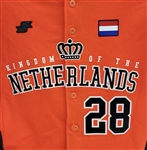 Bert Blyleven 2019 Kingdom of Netherlands Game Used Premier 12 Series Jersey Signed w/Blyleven Signed Letter of Provenance