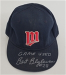 Bert Blyleven 1987 Minnesota Twins Game Used “M” Hat Signed w/Blyleven Signed Letter of Provenance