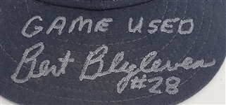 Bert Blyleven 1987 Minnesota Twins Game Used “M” Hat Signed w/Blyleven Signed Letter of Provenance