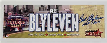 Bert Blyleven 2014 Futures Game at Target Field Locker Plate Signed w/Blyleven Signed Letter of Provenance