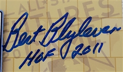 Bert Blyleven 2014 Futures Game at Target Field Locker Plate Signed w/Blyleven Signed Letter of Provenance