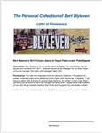 Bert Blyleven 2014 Futures Game at Target Field Locker Plate Signed w/Blyleven Signed Letter of Provenance