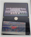 Bert Blyleven Lot of (4) 1987 Minnesota Twins Plaques Signed w/Blyleven Signed Letter of Provenance