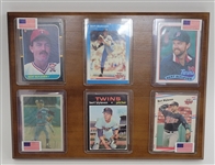 Bert Blyleven Lot of (4) 1987 Minnesota Twins Plaques Signed w/Blyleven Signed Letter of Provenance