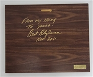 Bert Blyleven Lot of (4) 1987 Minnesota Twins Plaques Signed w/Blyleven Signed Letter of Provenance