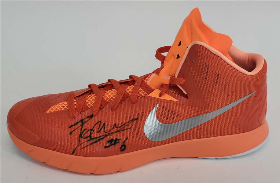Kristaps Porzingis Autographed Nike Basketball Shoe JSA
