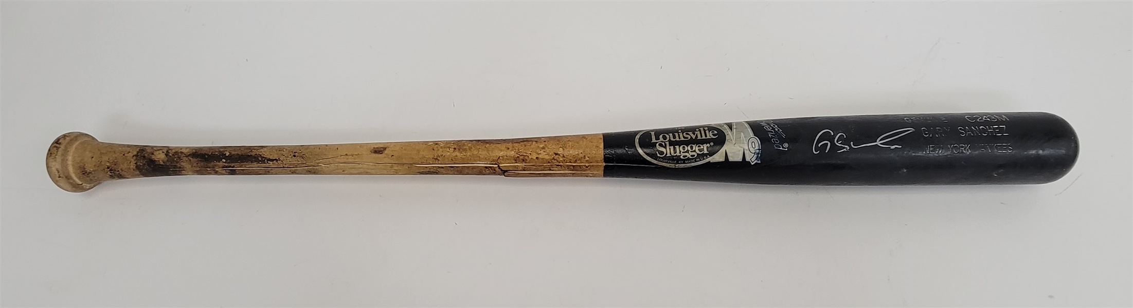 Gary Sanchez 2012 New York Yankees Game Used & Autographed Bat