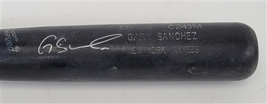 Gary Sanchez 2012 New York Yankees Game Used & Autographed Bat