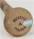 Gary Sanchez 2012 New York Yankees Game Used & Autographed Bat