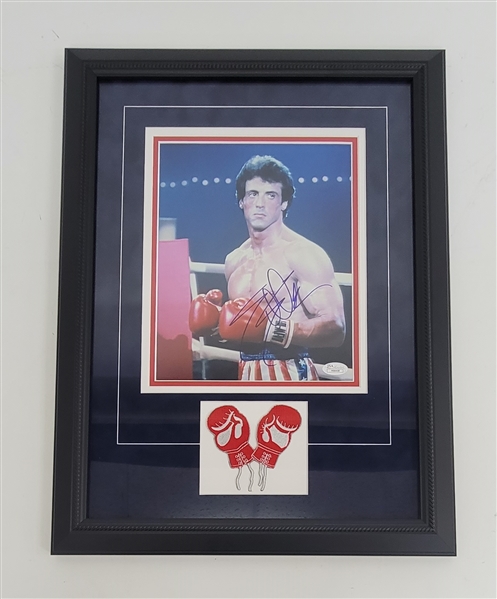 Sylvester Stallone Autographed & Framed 8x10 "Rocky" Photo JSA
