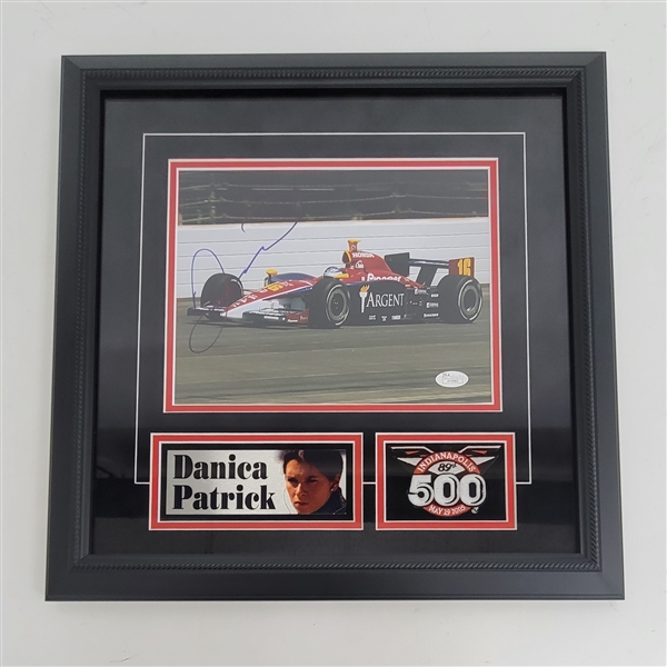 Danica Patrick Autographed & Framed 8x10 Photo JSA