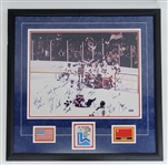 1980 USA Hockey Miracle Team Signed & Framed 16x20 Photo