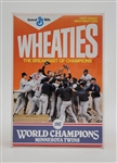 Bert Blyleven 1987 Minnesota Twins World Champions Wheaties Box Congratulations from Wheaties w/Blyleven Signed Letter of Provenance