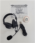 Bert Blyleven Final Broadcast Display 9/2/20 with Headset, Score Sheet Signed and HOF Baseball w/Blyleven Signed Letter of Provenance