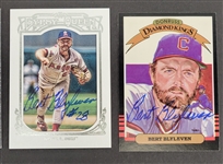 Bert Blyleven Lot of (5) Signed Baseball Cards Representing Various Teams He Played For Includes RC w/Blyleven Signed Letter of Provenance