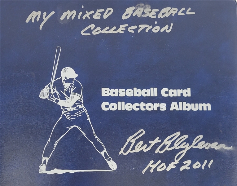 Lot Detail Bert Blyleven Baseball Card Collection Album Signed W Blyleven Signed Letter Of