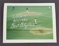 Bert Blyleven Lot of (2) 3,000th Strike Out Minnesota Twins 8x10 Photos w/Blyleven Signed Letter of Provenance