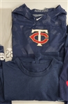 Bert Blyleven Lot of (6) Worn Minnesota Twins Shorts and Tee Shirts w/Blyleven Signed Letter of Provenance