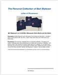Bert Blyleven Lot of (6) Worn Minnesota Twins Shorts and Tee Shirts w/Blyleven Signed Letter of Provenance