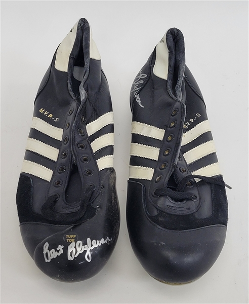 Bert Blyleven Game Used Adidas Spikes Signed w/Blyleven Signed Letter of Provenance