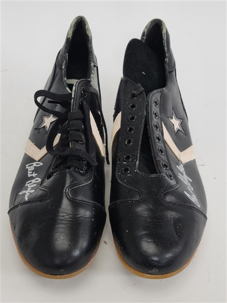 Bert Blyleven Game Used Converse Spikes Signed w/Blyleven Signed Letter of Provenance