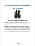 Bert Blyleven Game Used Converse Spikes Signed w/Blyleven Signed Letter of Provenance
