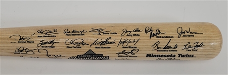 Bert Blyleven 2006 Minnesota Twins AL Central Champions Presentation Bat w/Blyleven Signed Letter of Provenance