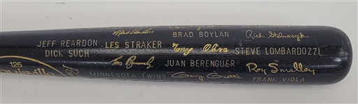 Bert Blyleven 1987 Minnesota Twins World Series Presentation Bat Signed w/Blyleven Signed Letter of Provenance