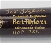 Bert Blyleven President Ronald Regan 100 Year Centennial Celebration Presentation Bat Signed w/Blyleven Signed Letter of Provenance