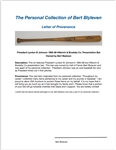 President Lyndon B Johnson 1965-68 Hillerich & Bradsby Co. Presentation Bat Owned by Bert Blyleven w/Blyleven Signed Letter of Provenance