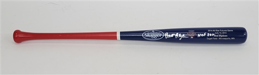 Bert Blyleven 2014 MLB All Star Futures Game Target Field Presentation Bat Signed w/Blyleven Signed Letter of Provenance