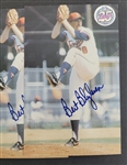 Bert Blyleven Lot of (7) Signed Minnesota Twins Photo Postcards and Baseball Cards w/Blyleven Signed Letter of Provenance