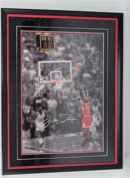 Michael Jordan Autographed & Framed 20x28 "Last Shot" Photo LE #79/230 UDA