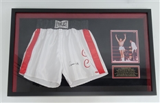Muhammad Ali "Cassius Clay" Autographed & Framed Everlast Boxing Shorts