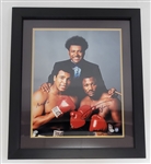 Muhammad Ali & Joe Frazier Dual Autographed & Framed 16x20 Photo OA LE #24/100
