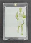 Kobe Bryant 2014-15 Panini Immaculate Collection Sole of the Game Yellow Printing Plate Card 1/1